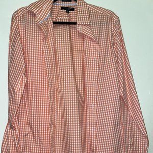 Grant-Fit Non-Iron Gingham S Orange